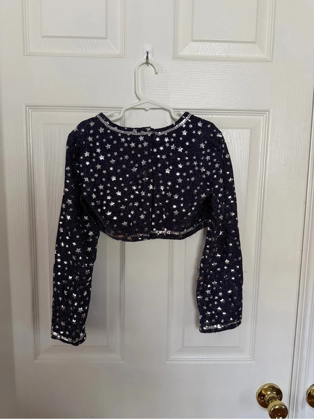 Girls Vintage Handmade Genie Costume Set 8/10 Navy Star Sparkle 3 Piece